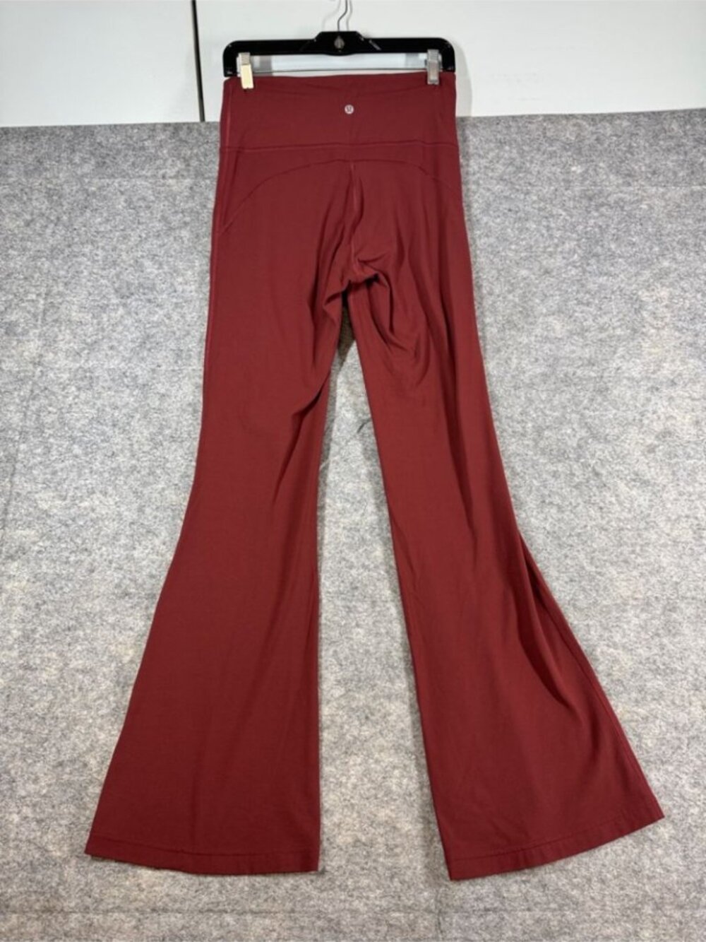 Lululemon Groove Super High Rise Flared Leg Pants Burgundy Size 8 Yoga Pants Gym - Picture 9 of 14